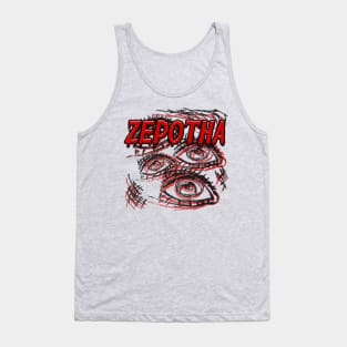 Zepotha Eyes Design Tank Top